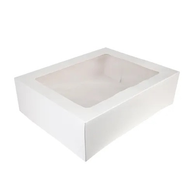 White Rectangle Cake Box 12in x 18in x 6in (Pk 1)