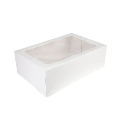 White Rectangle Cake Box 16in x 20in x 6in (Pk 10)