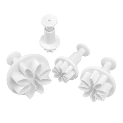 Cake Decorating Daisy Flower Plunger Cutter Set (Pk 4)