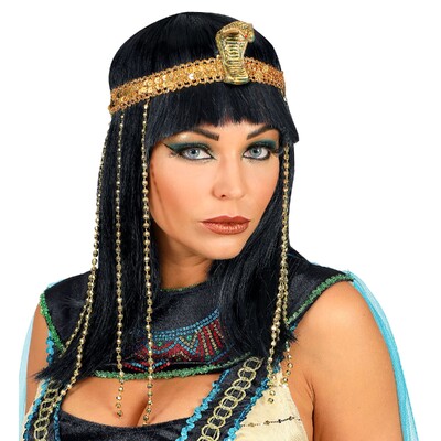 Women's Cleopatra Egyptian Empress Wig with Headband | Egyptian Costume Wig