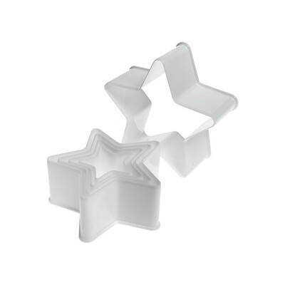 Plastic Star Cookie Cutter Set (5 Pieces) Pk 1
