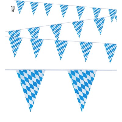 Oktoberfest Bavarian PVC Pennant Flag Banner Garland 10m