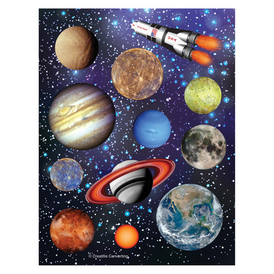 Space Blast Stickers Value Pack Pk 4