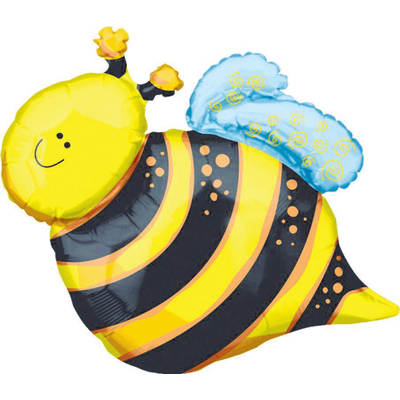 Happy Bee Foil Supershape Balloon 61x63cm