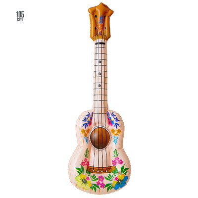 Inflatable Ukulele Tropical Hawaiian Party Decoration Prop 105cm