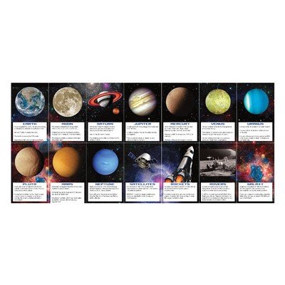 Space Blast Party Favour Fact Cards Pk 14