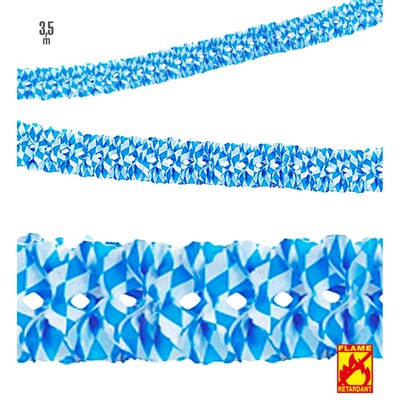 Oktoberfest Bavarian Paper Garland Decoration 3.5m