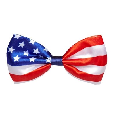American USA Flag Stars And Stripes Bow Tie
