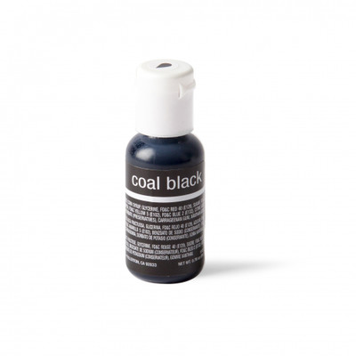 Liqua-Gel Coal Black Food Icing Colour (0.70oz / 20g) Pk 1