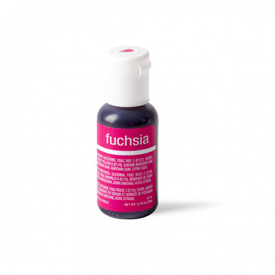 Liqua-Gel Fuchsia Hot Pink Food Icing Colour (0.70oz / 20g) Pk 1
