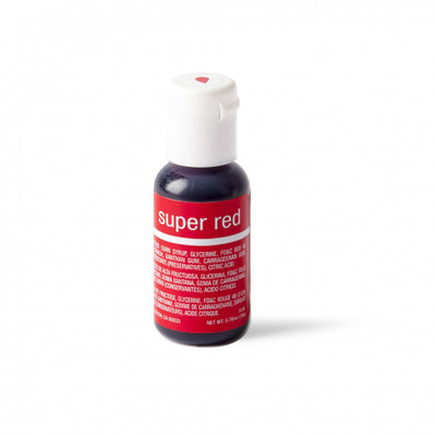 Liqua-Gel Super Red Food Icing Colour (0.70oz / 20g) Pk 1