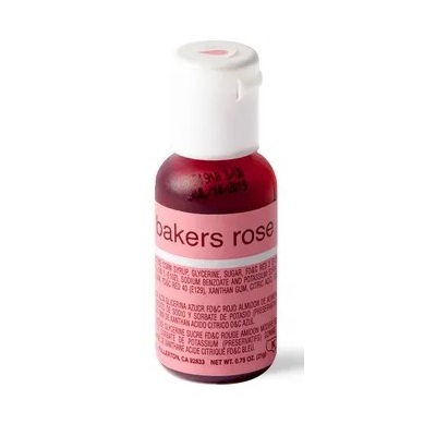 Liqua-Gel Baker's Rose Food Icing Colour (0.90oz / 25g) Pk 1