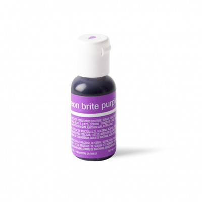 Liqua-Gel Neon Brite Purple Food Icing Colour (0.70oz / 20g) Pk 1