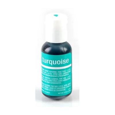 Liqua-Gel Turquoise Food Icing Colour (0.90oz / 25g) Pk 1