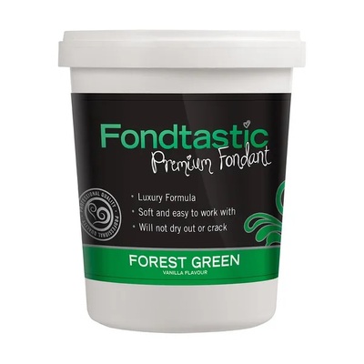 Fondtastic Premium Forest Green Vanilla Fondant Icing 908g