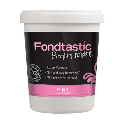 Pink Colour Vanilla Premium Fondant (908g) Pk 1