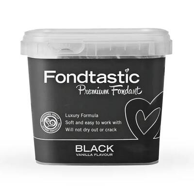Fondtastic Premium Fondant Icing Black 1kg