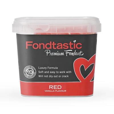 Fondtastic Premium Fondant Icing Red 1kg