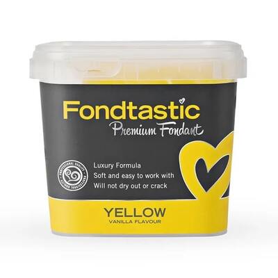 Fondtastic Premium Fondant Icing Yellow 1kg