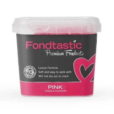 Fondtastic Premium Fondant Icing Bright Pink 1kg
