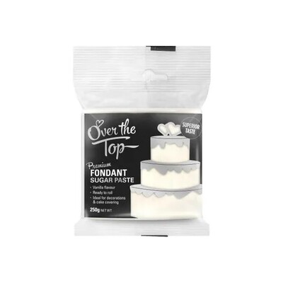 Premium White Vanilla Fondant Sugar Paste Block (250g) Pk 1 