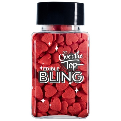 Red Hearts Edible Bling Sequins Confetti (55g)