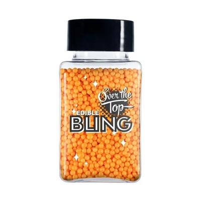 Orange Edible Bling Cake Decorating Sprinkles (60g)