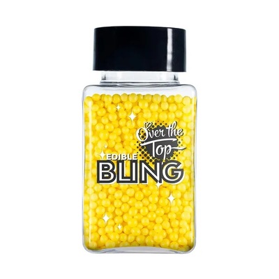 Yellow Edible Bling Cake Decorating Sprinkles (60g)