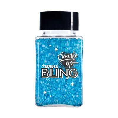 Blue Edible Bling Cake Sanding Sugar (80g)