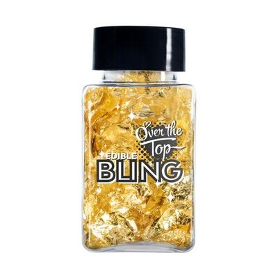 Edible Bling Cake Decorating Gold Leaf Flakes 2g 