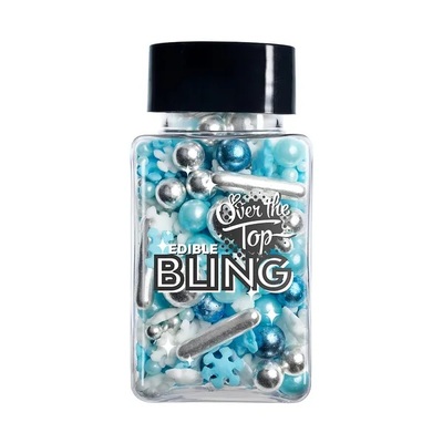 Edible Bling Xmas Winter Mix Cake Sprinkles (65g)