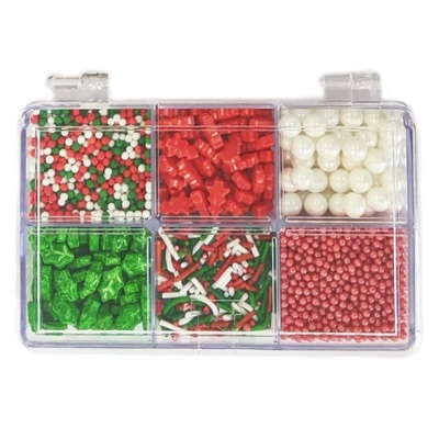 Edible Bling Xmas Mixed Bento Box Cake Sprinkles (120g)