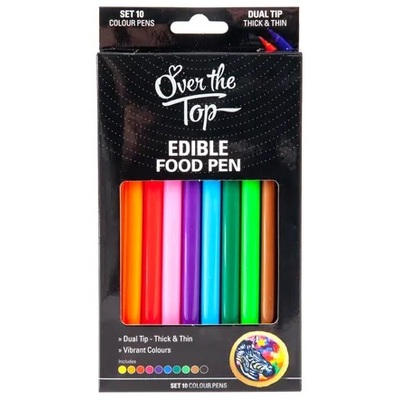Edible Primary Colour Dual Tip Markers Pk 10