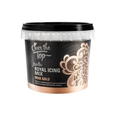 Over The Top Rose Gold Metallic Royal Icing Mix (150g)