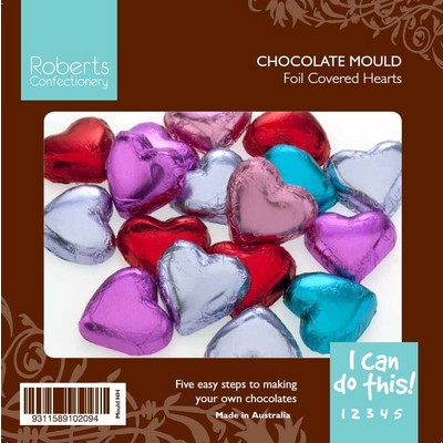 Heart Chocolate Mould with Recipe Card Pk1