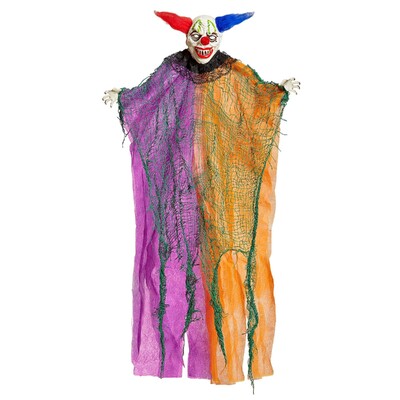 Hanging Creepy Clown Halloween Decoration 66cm