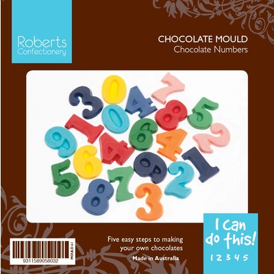 Number Chocolate Mould with Recipe Card Pk1