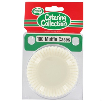 Cases Muffin White Pk100 