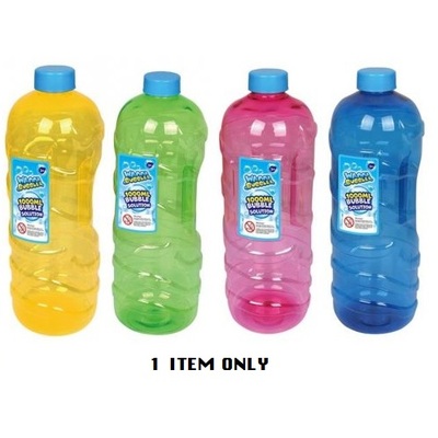 Assorted Colour 1 Litre Bubble Solution Refill Bottle (Pk 1)