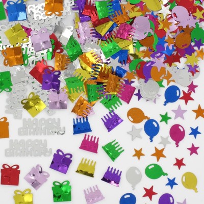 Assorted Birthday Confetti Pk 3 (28g Confetti in Total)