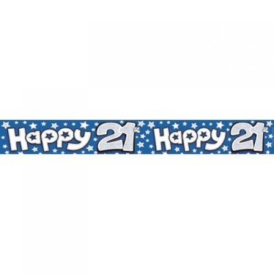 Banner Happy 21 Blue 2.6m Pk1 