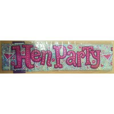 Hens Party Foil Banner 2.6m Pk 1 