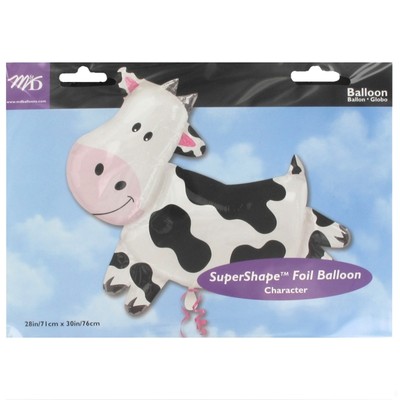 Western Party Balloon - Foil Supershape Cow Pk1 