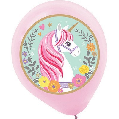 Magical Unicorn Latex Balloons (30cm) Pk 5