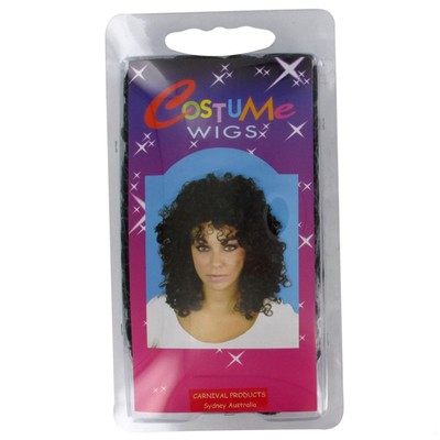 80's Party Wig - Glamour Ringlets Black Pk1 