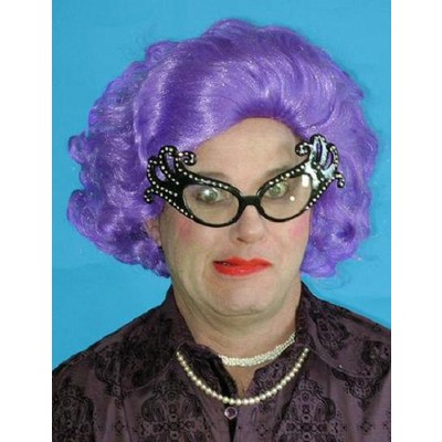 Purple Edna Wig Pk 1