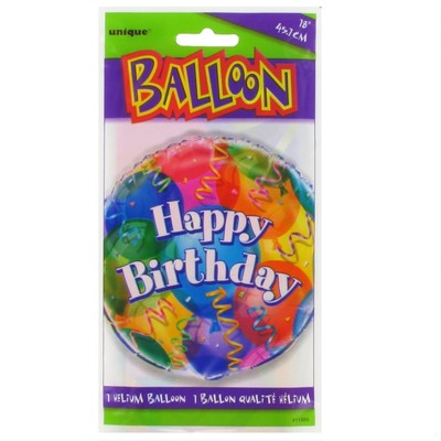 Balloon Foil 18in Happy Birthday Jubilee Pk1 