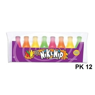 Nik L Nip Original Wax Bottles Candy 32ml 8 Mini Bottles (Pk12)