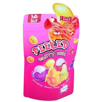Juicy Jelly Peeled Gummy Party Mix Lollies Candy 120g