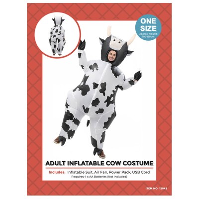 Adult Inflatable Cow Costume One Size